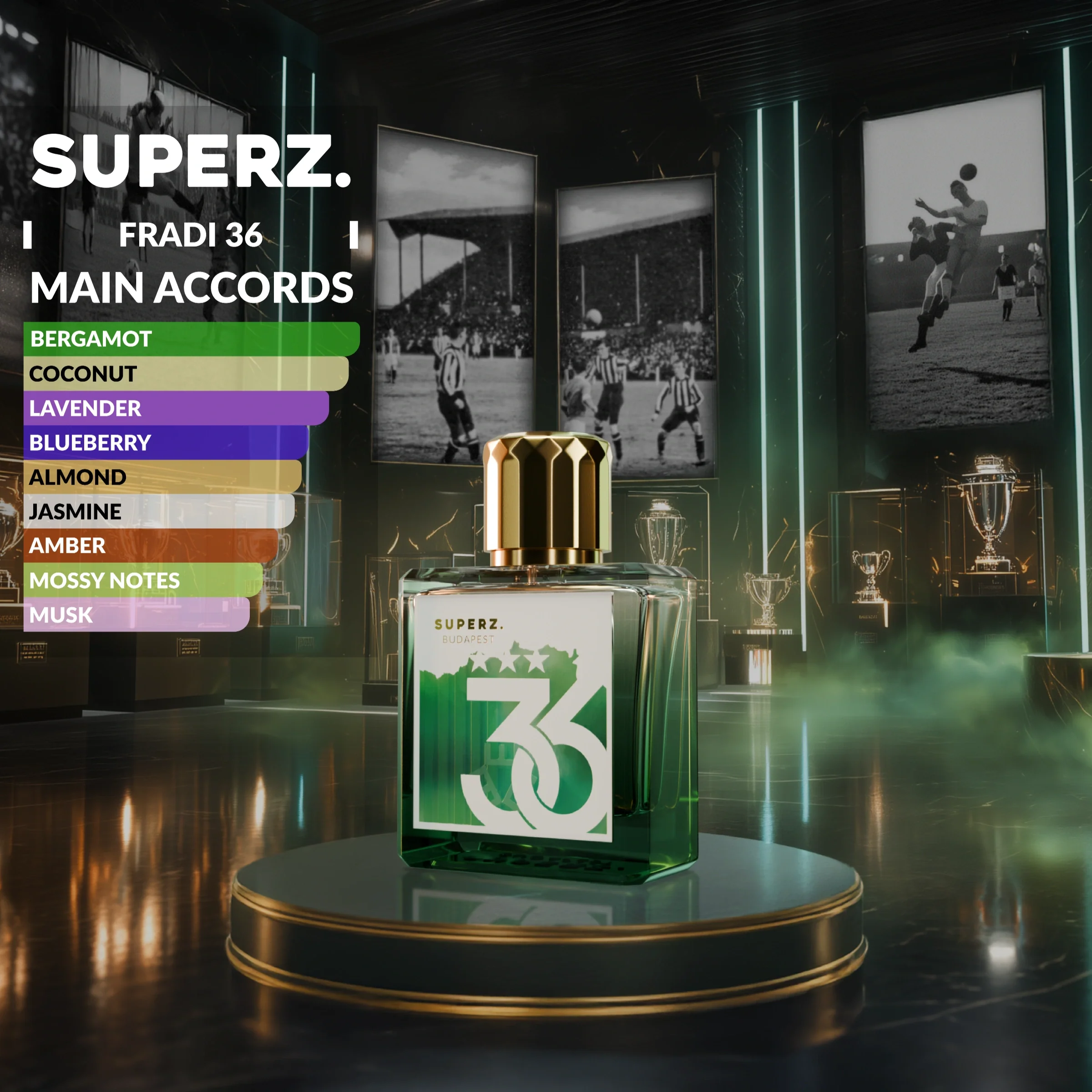 SUPERZ. x Fradi - 36 - 50 ml Extrait de Parfum - Unisex - Image 2