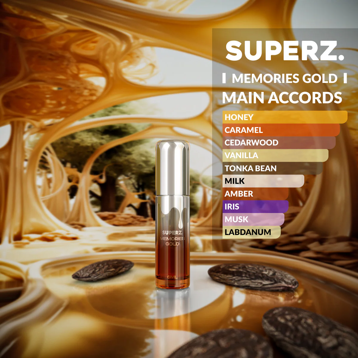 Memories Gold - 6 ml Exclusive 100% Perfume oil - Unisex - Image 2